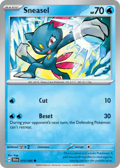 Sneasel 013/064 Common card from Shrouded Fable