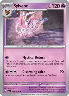 Sylveon 022/064 Uncommon card from Shrouded Fable