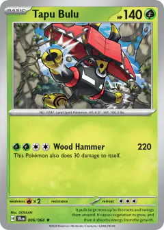 Tapu Bulu 006/064 Rare card from Shrouded Fable