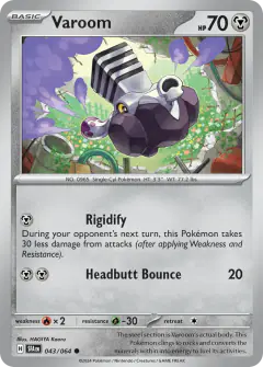 Varoom 043/064 Common card from Shrouded Fable