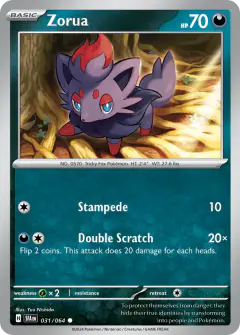 Zorua 031/064 Common card from Shrouded Fable
