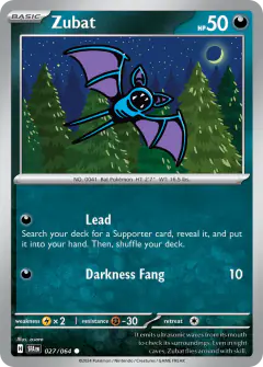 Zubat 027/064 Common card from Shrouded Fable