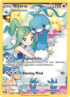 Altaria TG11/TG30 Trainer Gallery Rare Holo card from Silver Tempest