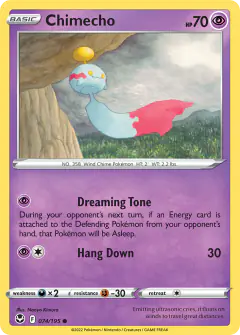 Chimecho 074/195 Common card from Silver Tempest