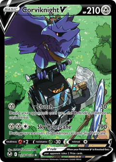 Corviknight V TG18/TG30 Rare Holo V card from Silver Tempest