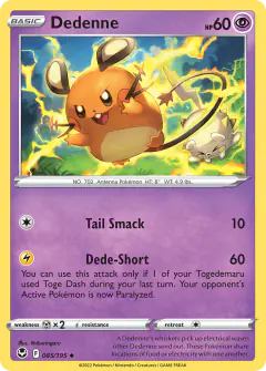 Dedenne 085/195 Uncommon card from Silver Tempest