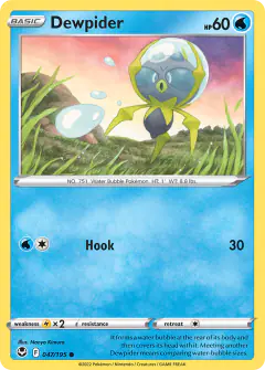 Dewpider 047/195 Common card from Silver Tempest
