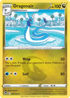 Dragonair 130/195 Uncommon card from Silver Tempest