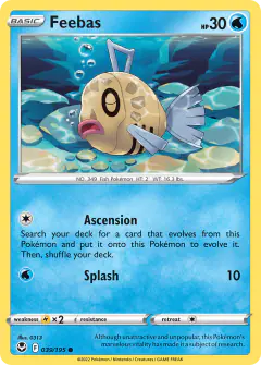 Feebas 039/195 Common card from Silver Tempest