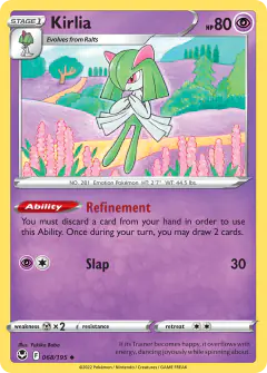 Kirlia 068/195 Uncommon card from Silver Tempest