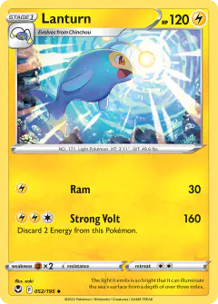 Lanturn 052/195 Uncommon card from Silver Tempest