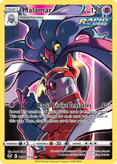 Malamar TG06/TG30 Trainer Gallery Rare Holo card from Silver Tempest