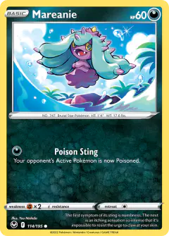 Mareanie 114/195 Common card from Silver Tempest
