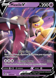 Mawile V 070/195 Rare Holo V card from Silver Tempest