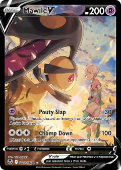 Mawile V TG17/TG30 Rare Holo V card from Silver Tempest