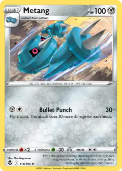 Metang 118/195 Uncommon card from Silver Tempest