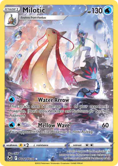 Milotic TG02/TG30 Trainer Gallery Rare Holo card from Silver Tempest