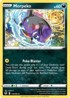 Morpeko 116/195 Uncommon card from Silver Tempest