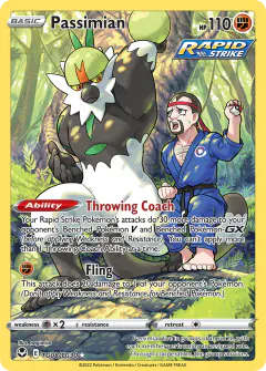 Passimian TG08/TG30 Trainer Gallery Rare Holo card from Silver Tempest