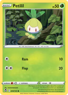 Petilil 009/195 Common card from Silver Tempest