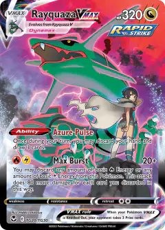 Rayquaza VMAX TG20/TG30 Rare Holo VMAX card from Silver Tempest