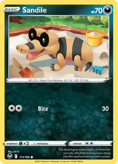 Sandile 111/195 Common card from Silver Tempest