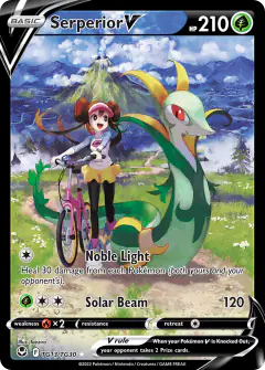 Serperior V TG13/TG30 Rare Holo V card from Silver Tempest