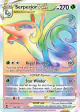 Serperior VSTAR 196/195 Rare Rainbow card from Silver Tempest