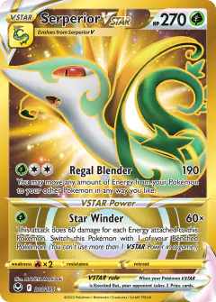 Serperior VSTAR 210/195 Rare Secret card from Silver Tempest