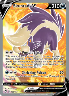 Skuntank V 180/195 Rare Ultra card from Silver Tempest