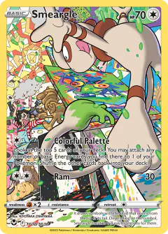 Smeargle TG10/TG30 Trainer Gallery Rare Holo card from Silver Tempest