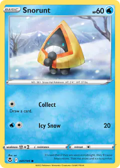 Snorunt 041/195 Common card from Silver Tempest