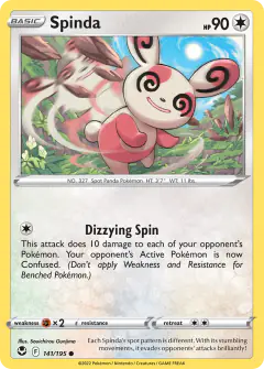 Spinda 141/195 Common card from Silver Tempest