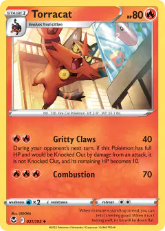 Torracat 031/195 Uncommon card from Silver Tempest