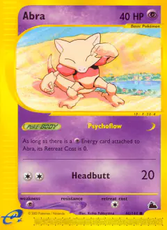 Abra 46/144 Common card from Skyridge