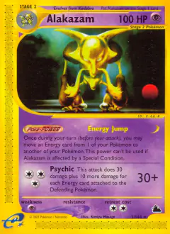 Alakazam 2/144 Rare card from Skyridge