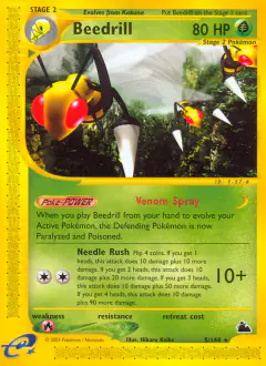 Beedrill 5/144 Rare card from Skyridge