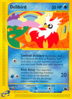 Delibird 49/144 Common card from Skyridge