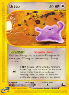 Ditto 51/144 Common card from Skyridge