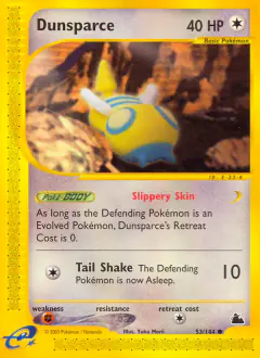 Dunsparce 53/144 Common card from Skyridge