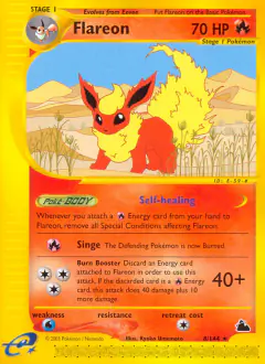 Flareon 8/144 Rare card from Skyridge
