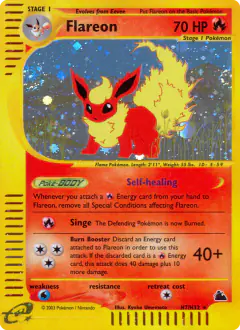 Flareon H7/H32 Rare Holo card from Skyridge