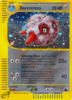 Forretress H8/H32 Rare Holo card from Skyridge