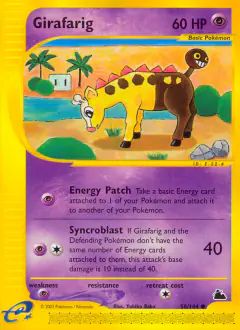 Girafarig 58/144 Common card from Skyridge