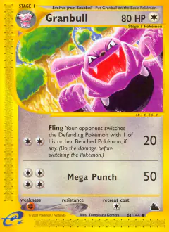 Granbull 61/144 Common card from Skyridge
