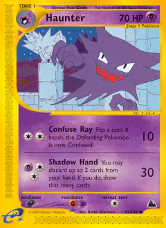 Haunter 63/144 Common card from Skyridge