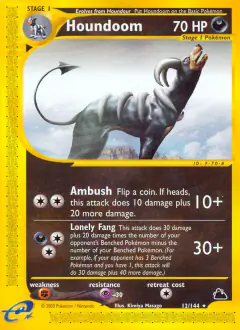 Houndoom 12/144 Rare card from Skyridge