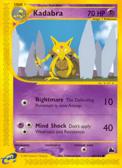 Kadabra 69/144 Common card from Skyridge