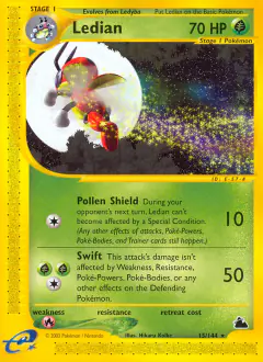 Ledian 15/144 Rare card from Skyridge