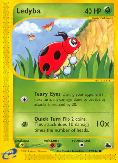 Ledyba 72/144 Common card from Skyridge